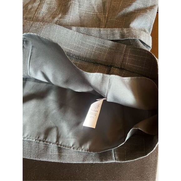 Ann Taylor Sleeveless Peplum Blouse Top Size 12 Green Back Zip Belted Office - Picture 8 of 13